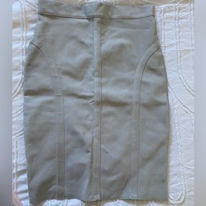 Gray midi skirt
